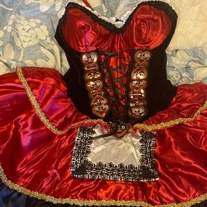 Spirit Red and Black Little Red Costume.